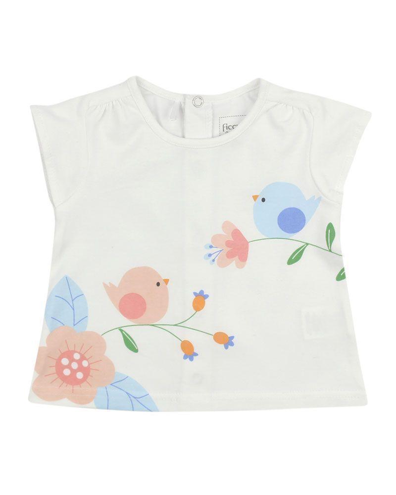 Polera Newborn Ba Estampada Spring Floral Ficcus-0