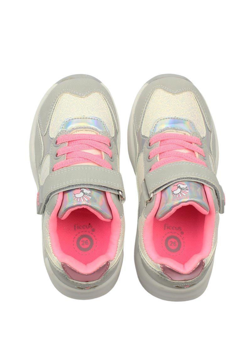 Zapatilla sport velcro elástico   a caminar niña 855-2