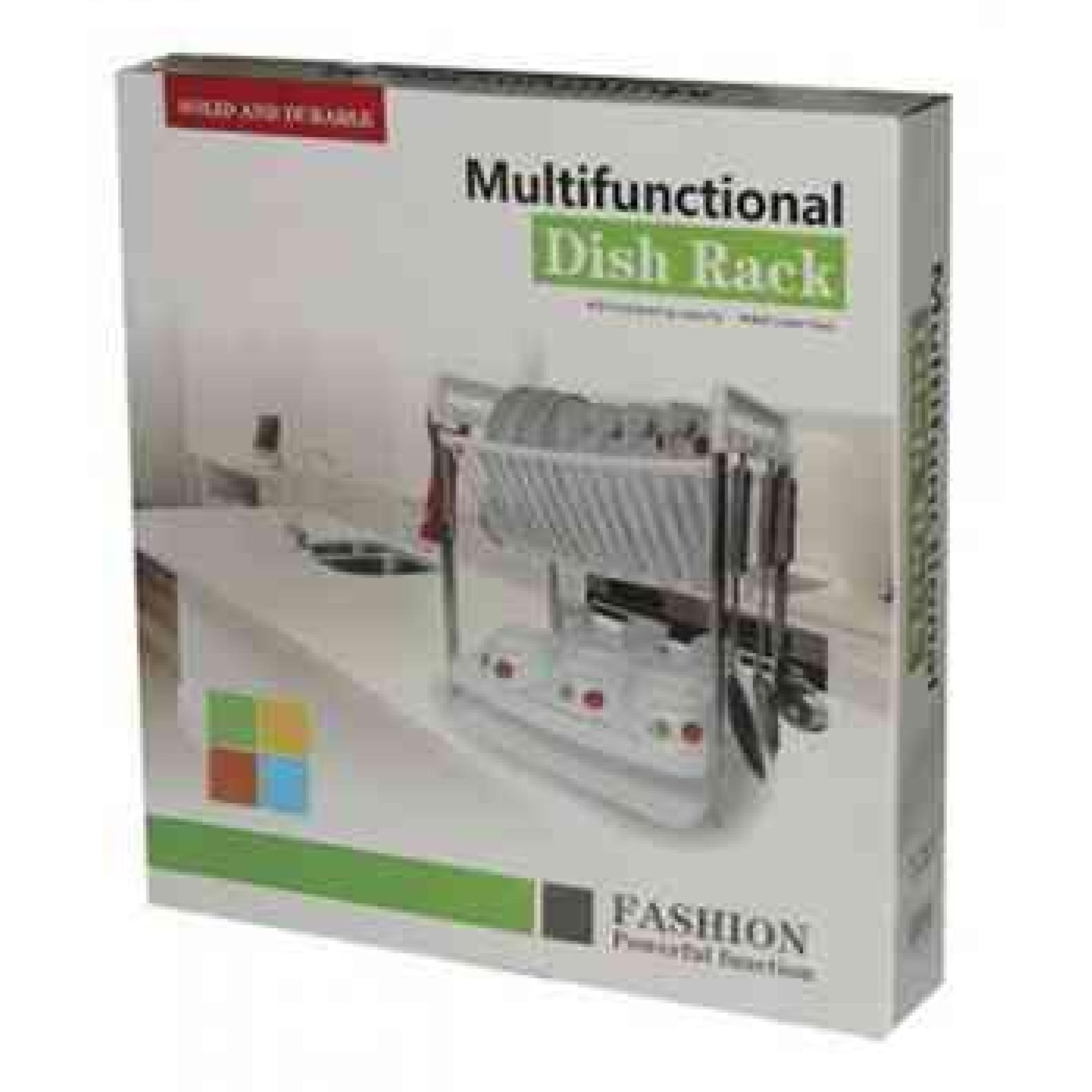 Rack Organizador Escurridor De Loza Platos 40Cm Blanco-2
