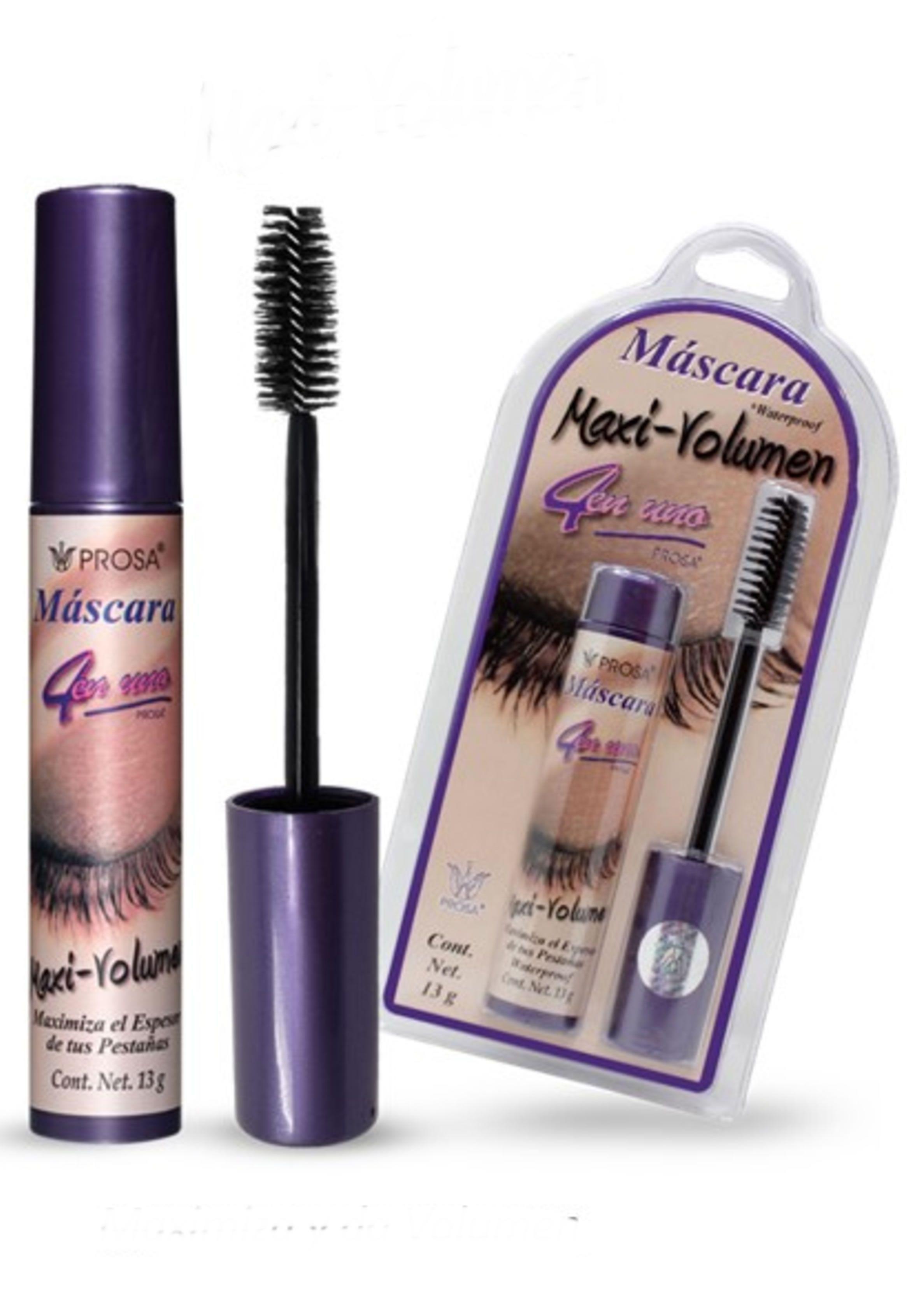 Mascara de Pestañas Prosa Maxi Volumen a Prueba de Agua-3