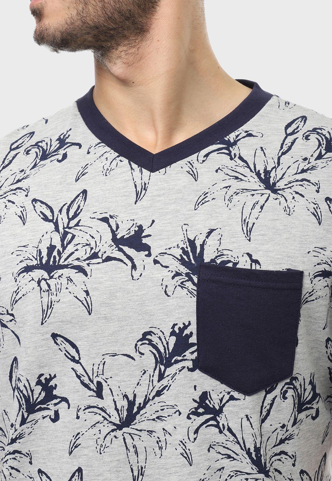 Pijama Print Corto Cuello En V Arrow-2