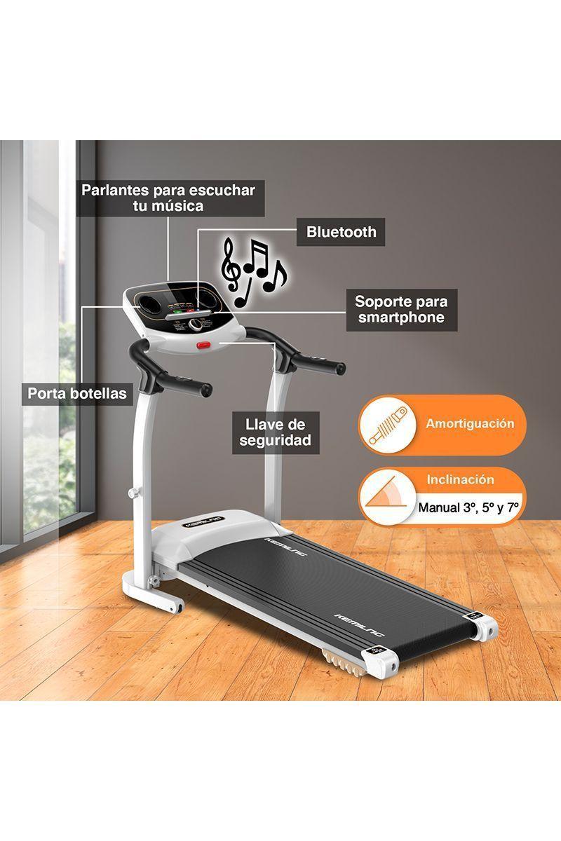 Pack Trotadora M201 + Spinning Go Fitness Blanco-5