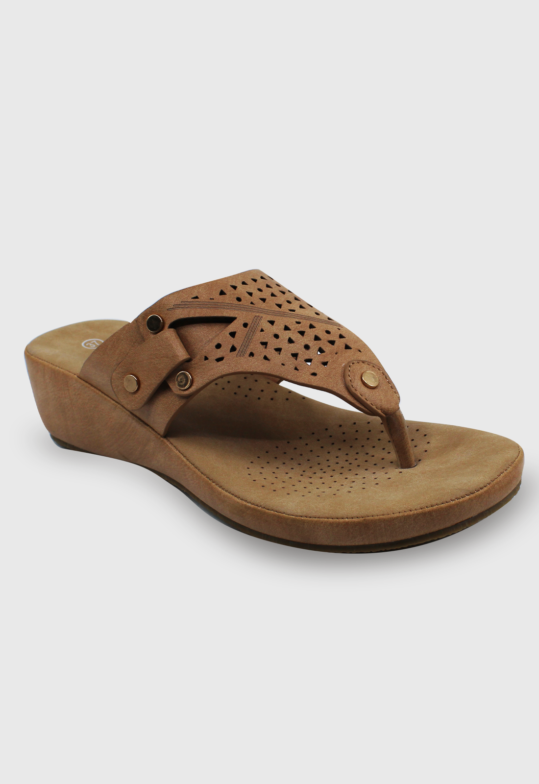 Sandalia Doreli camel Stylo Shoes-1