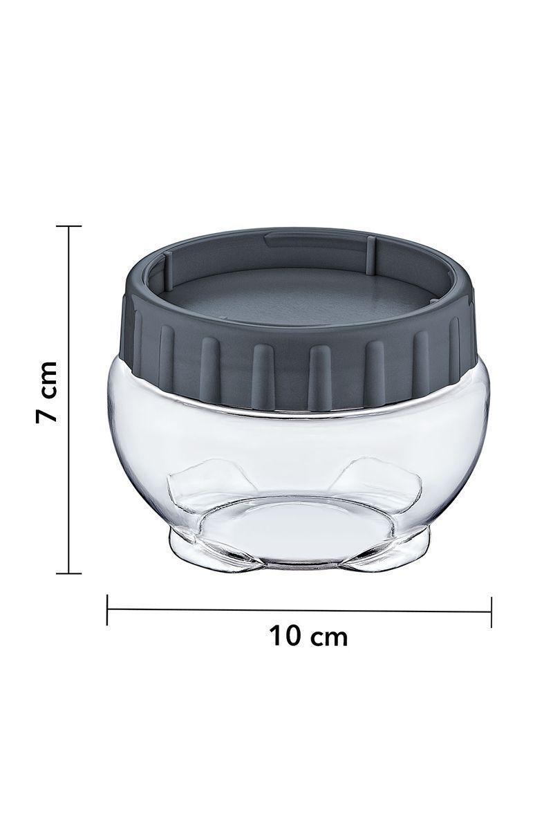 Frasco Alimentos 430 Ml Gris-2