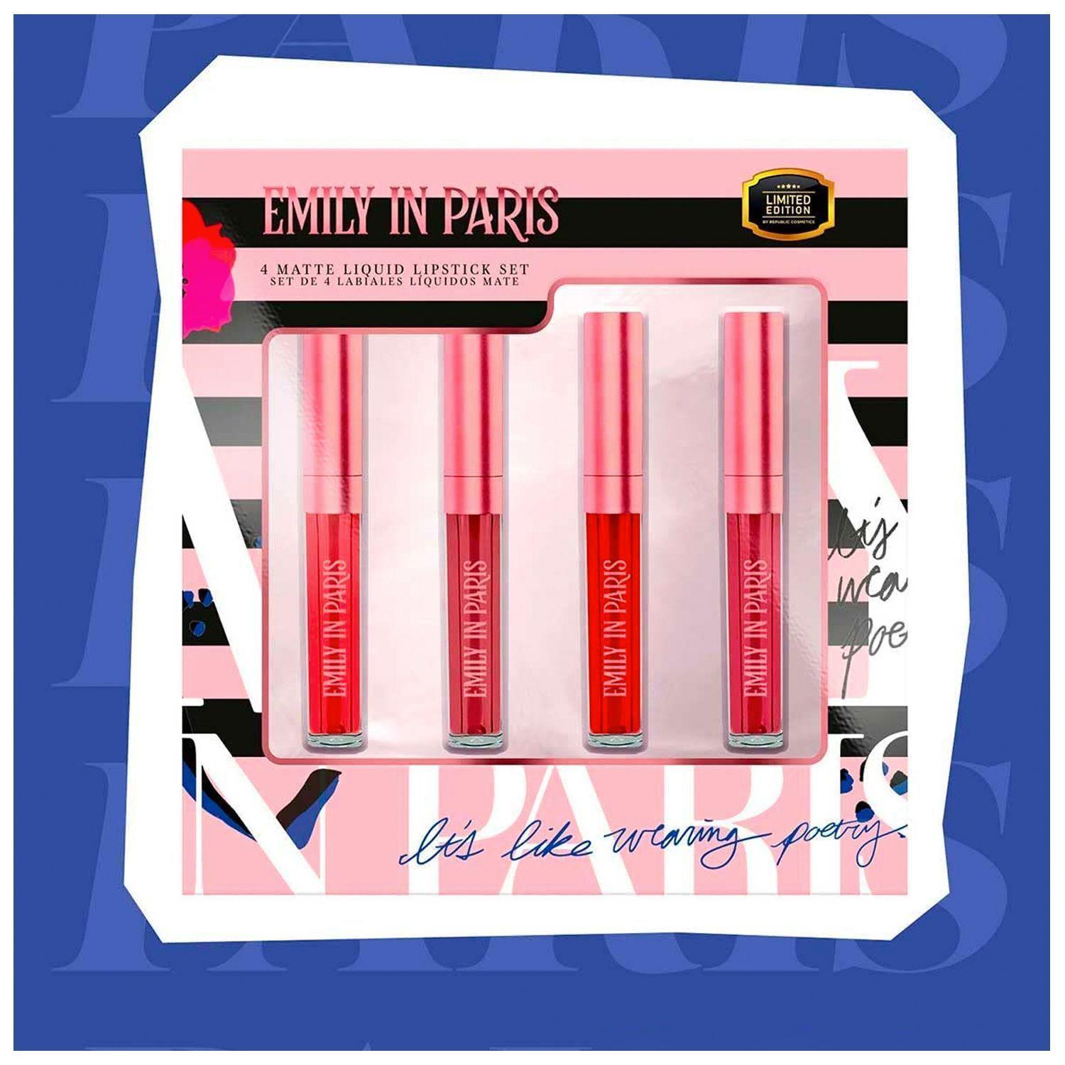 Set 4 Labiales Líquidos Emily In París Republic C.-5