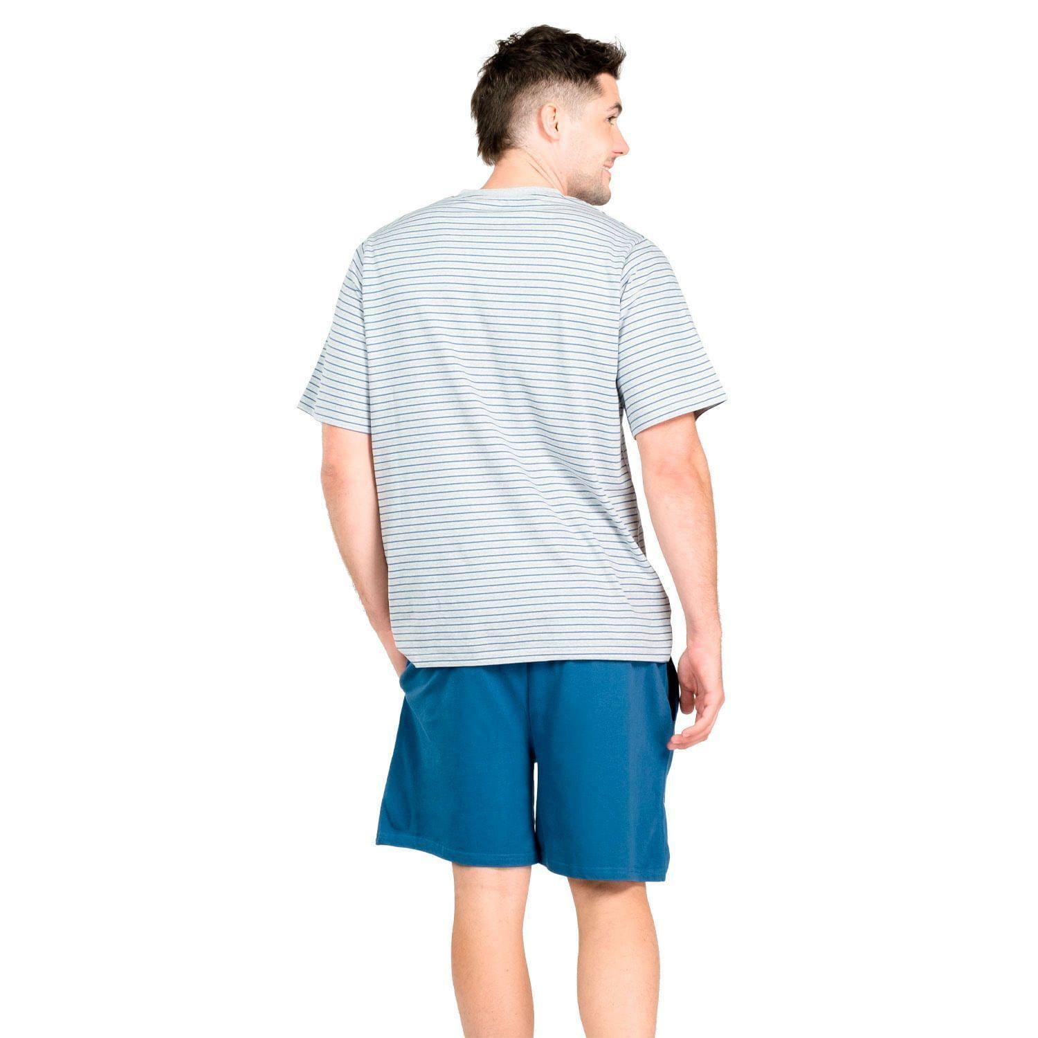 Pijama Corto Diseño Tejido Algodón Caffarena-3