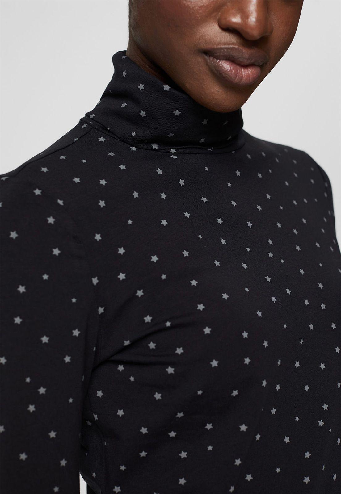 Polera mujer manga larga con estampado Esprit-2