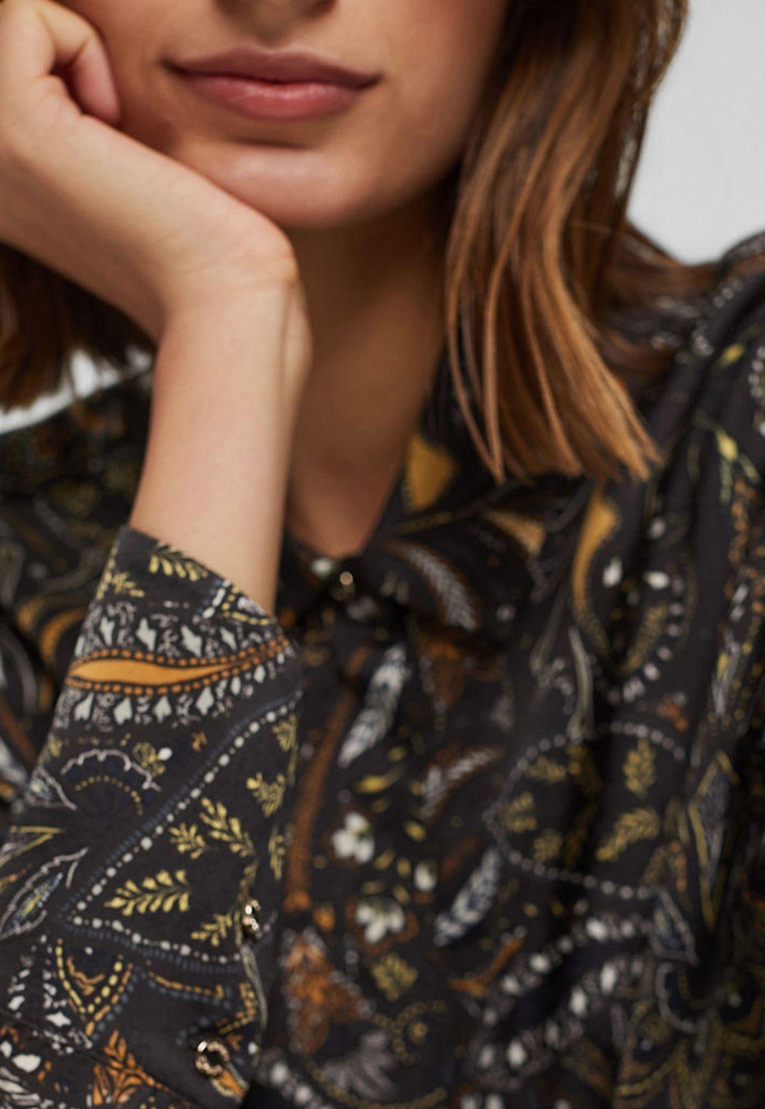 Blusa Estampada Manga Larga Esprit-2