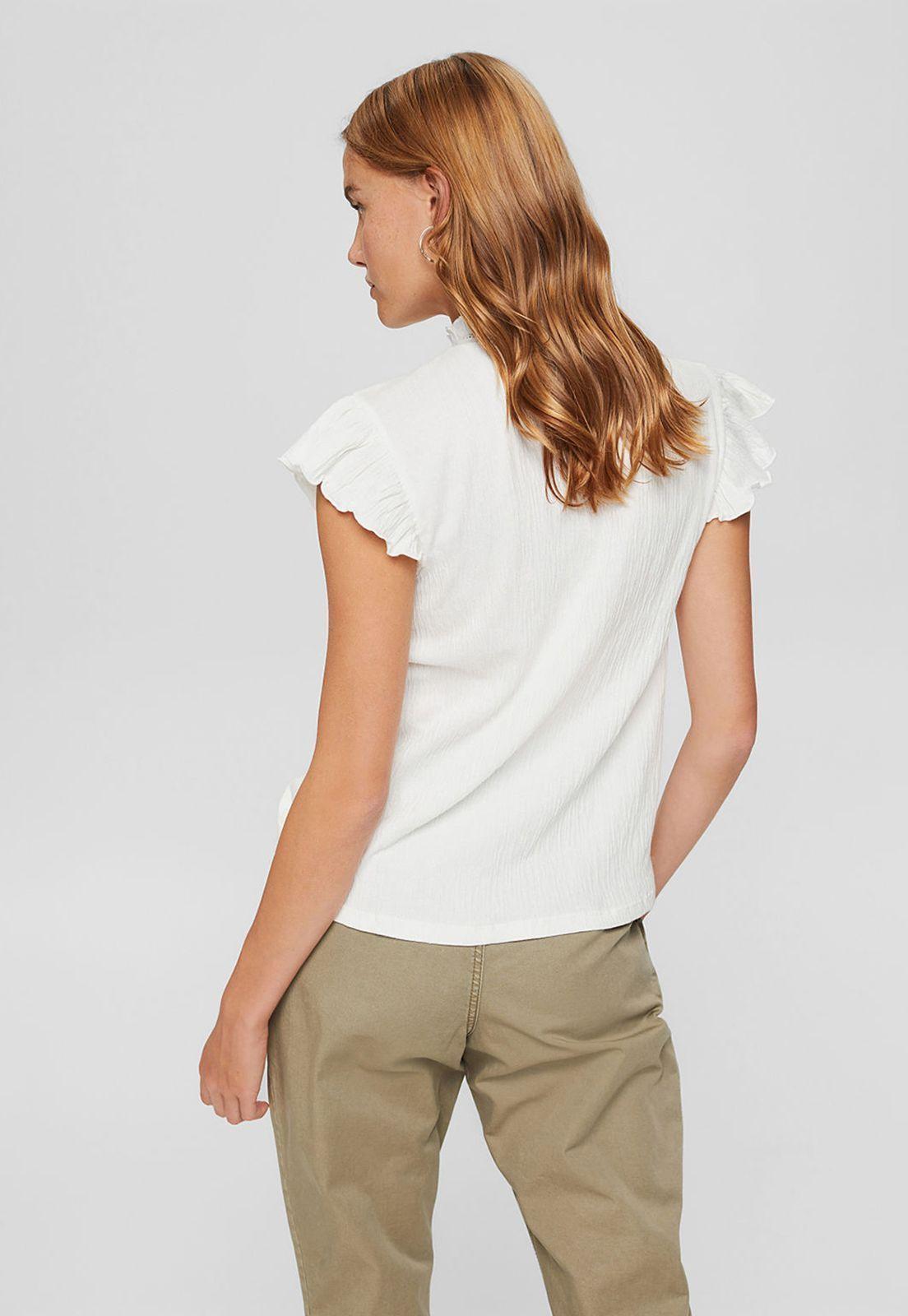 Polera Mujer Manga Corta Con Bordado Esprit-1