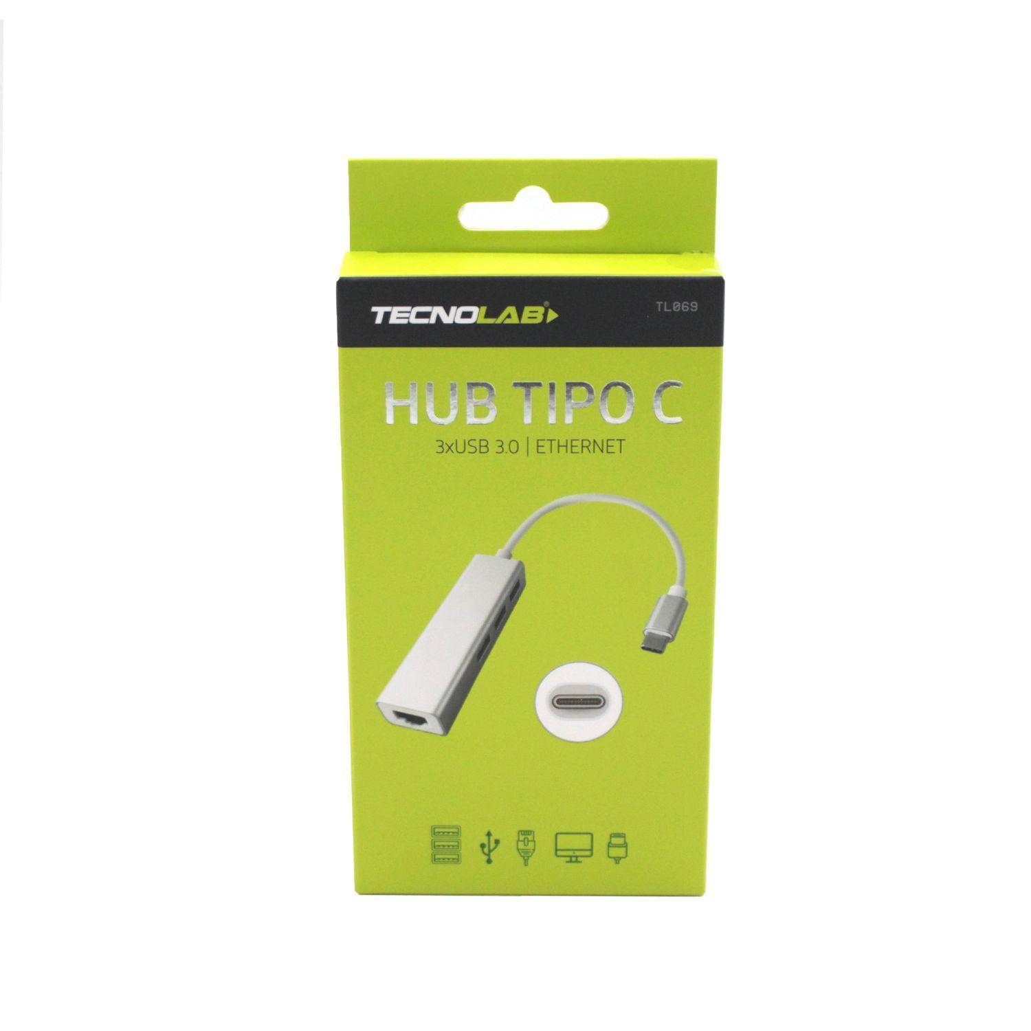 Adaptador Tipo C A Ethernet RJ45 1000Mbps USB 3.0 Tecbolab-4