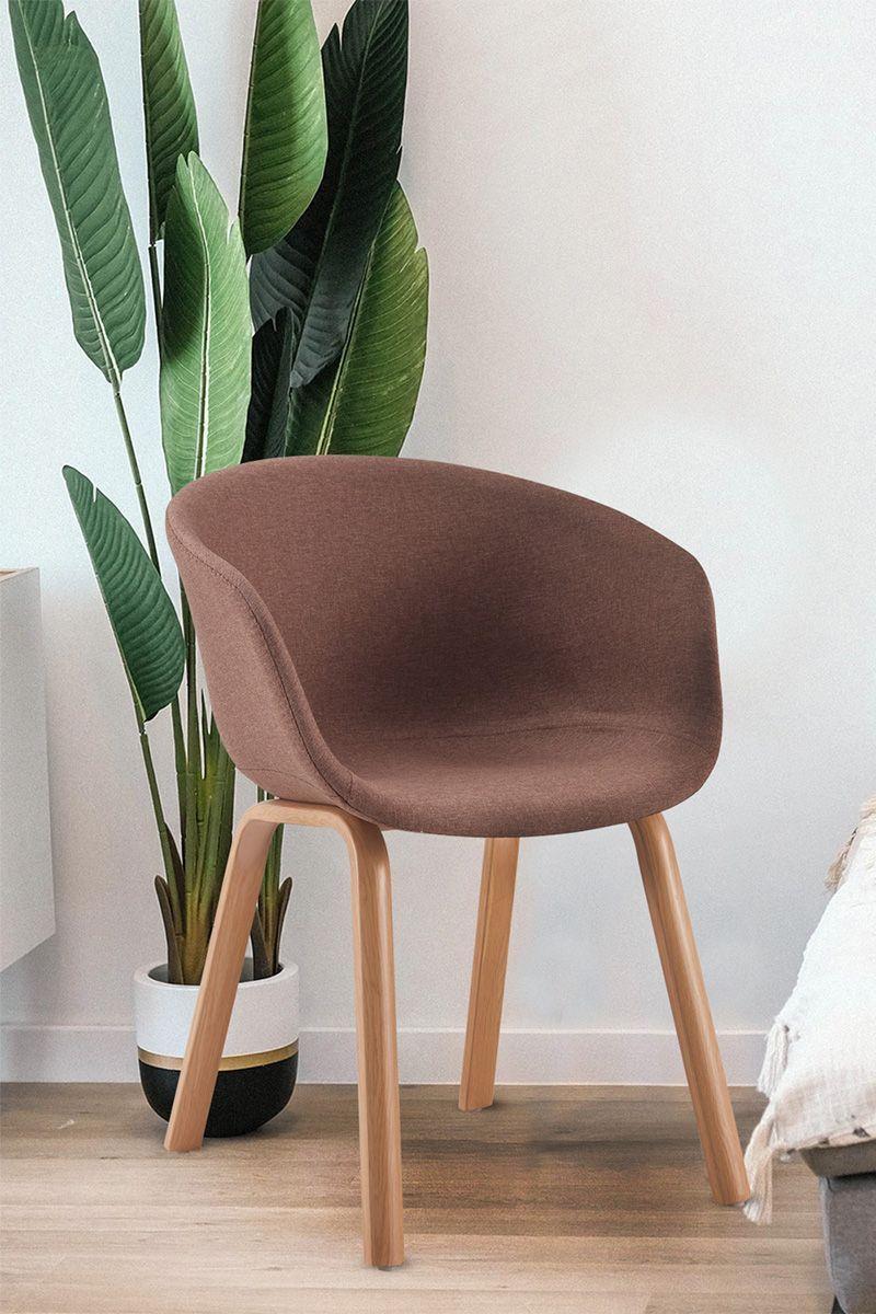 Pack 2 Silla de Comedor Sitial Legna Café-1