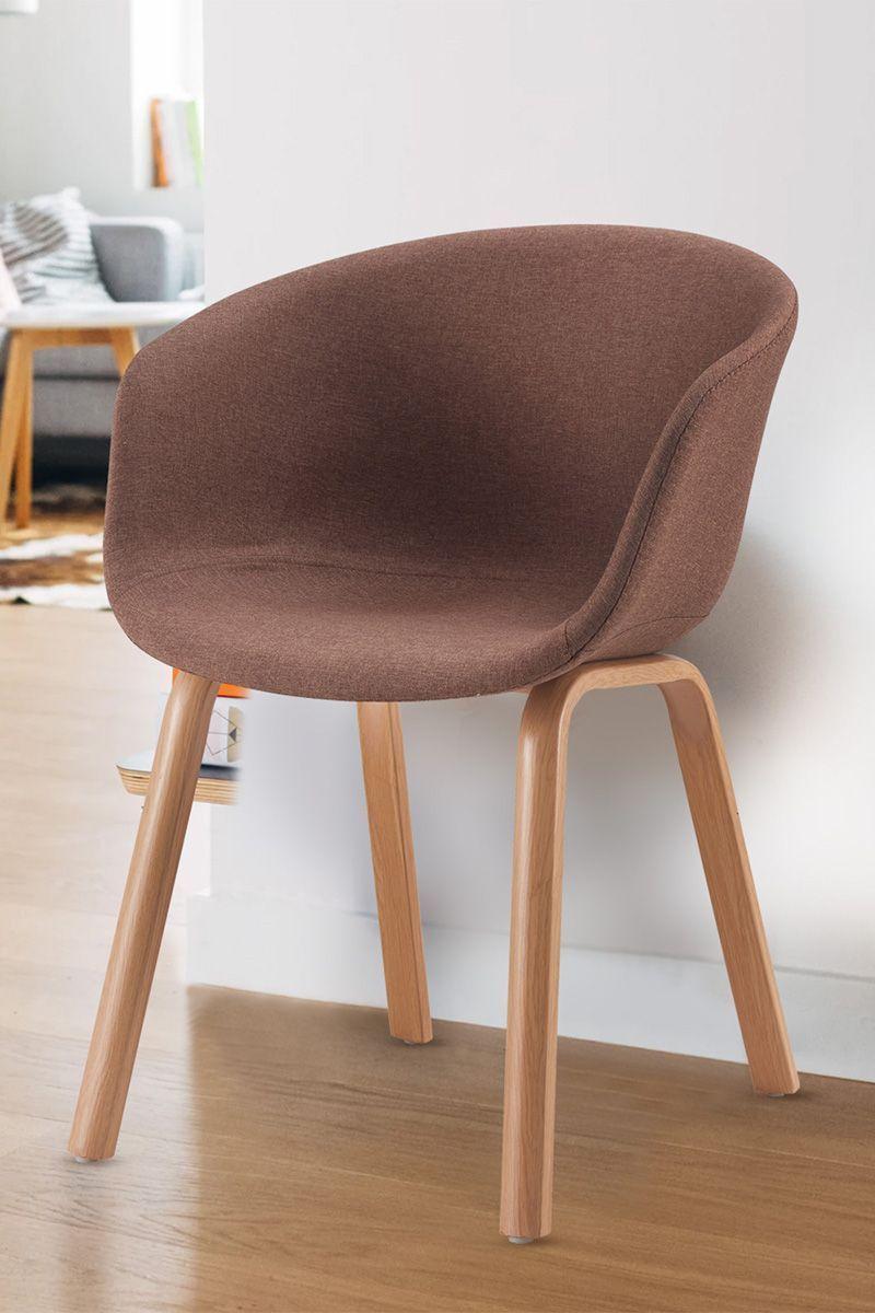 Pack 2 Silla de Comedor Sitial Legna Café-5