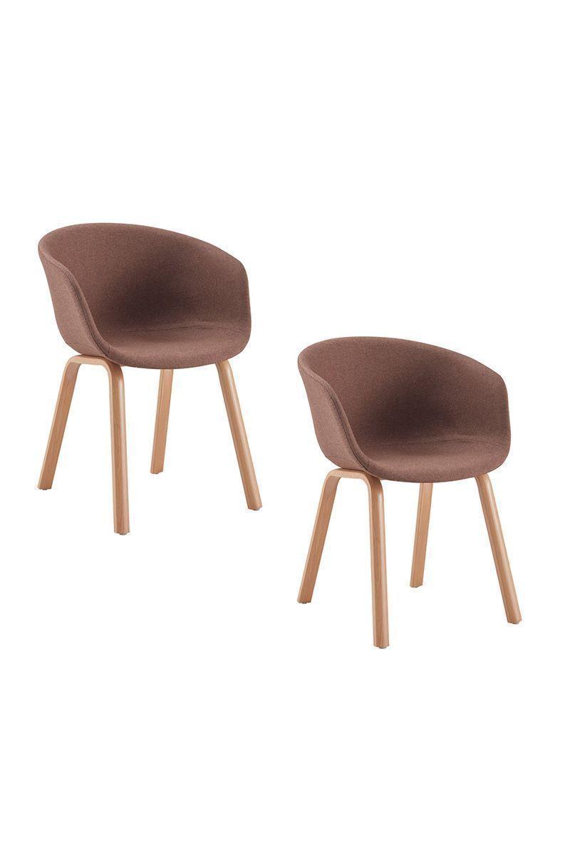 Pack 2 Silla de Comedor Sitial Legna Café-0