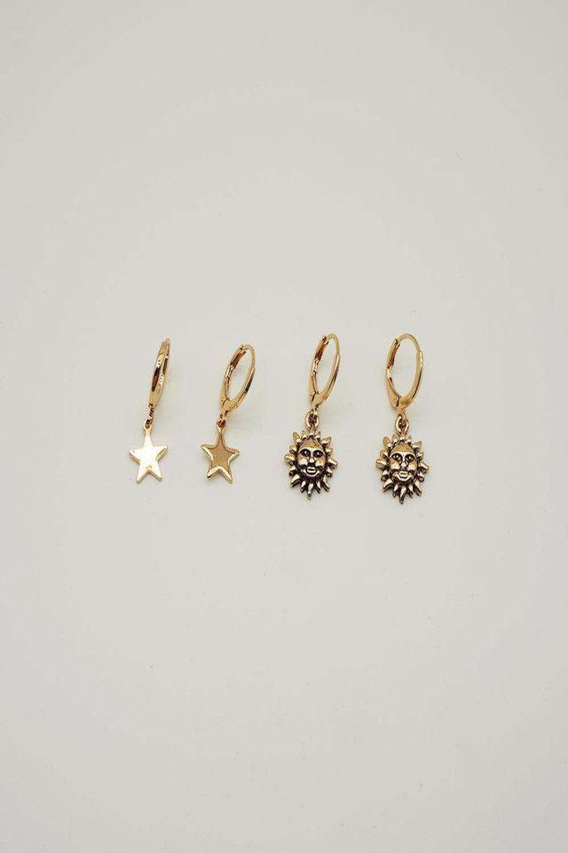 Aros Set Laura Dorados  i-D-0