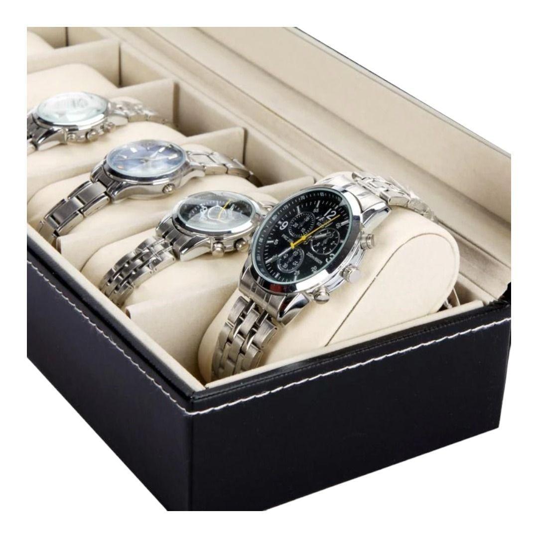 ESTUCHE RELOJES CAJA 6 PIEZAS RELOJ ORGANIZADORA AI81-4
