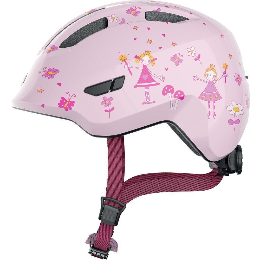 Casco Princesa Rosa Smiley 3.0 LED  Talla M  Abus-0