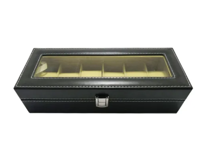 Caja De Relojes Organizador Para 6 Unidades, Regalo Hombre-3