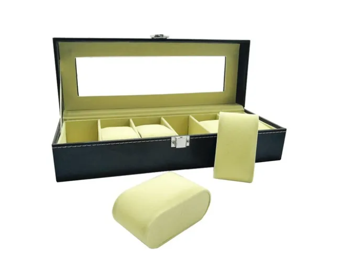 Caja De Relojes Organizador Para 6 Unidades, Regalo Hombre-2