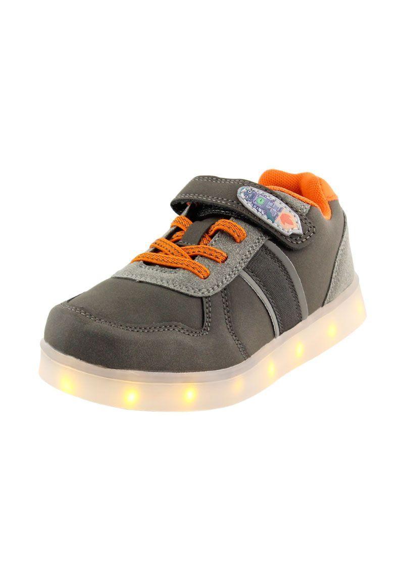 Zapatilla led velcro powerlight a correr niño 959-1