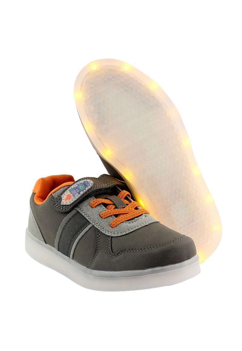 Zapatilla led velcro powerlight a correr niño 959-3