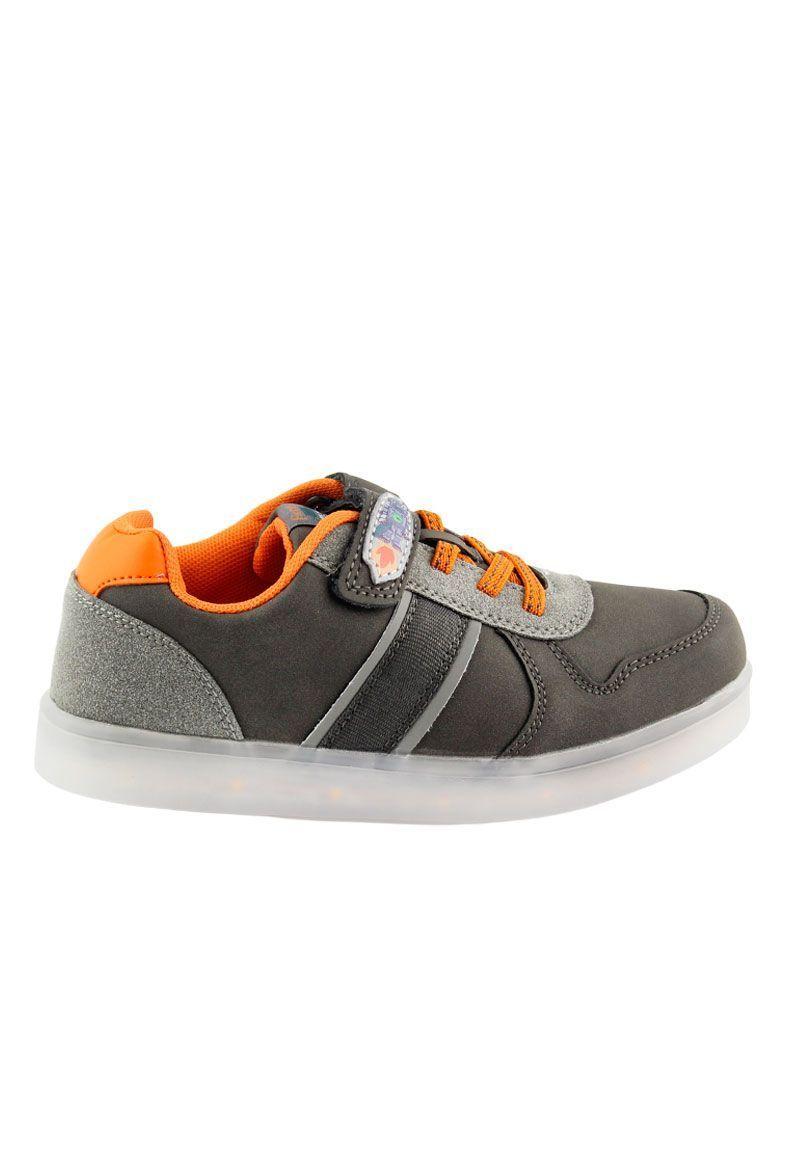 Zapatilla led velcro powerlight a correr niño 959-0