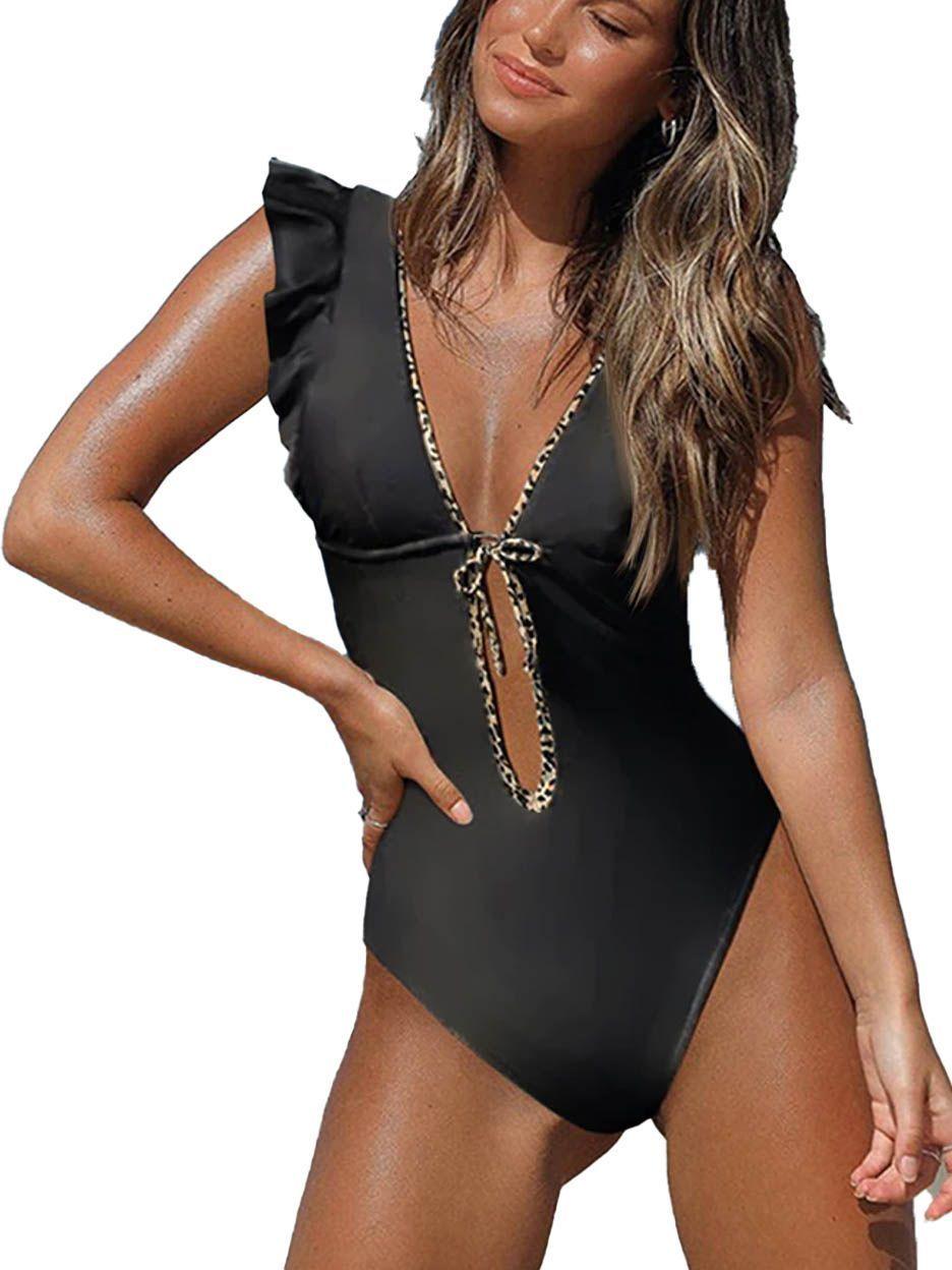 Daikiri Traje De Baño Entero Mujer Animal Print Negro-0