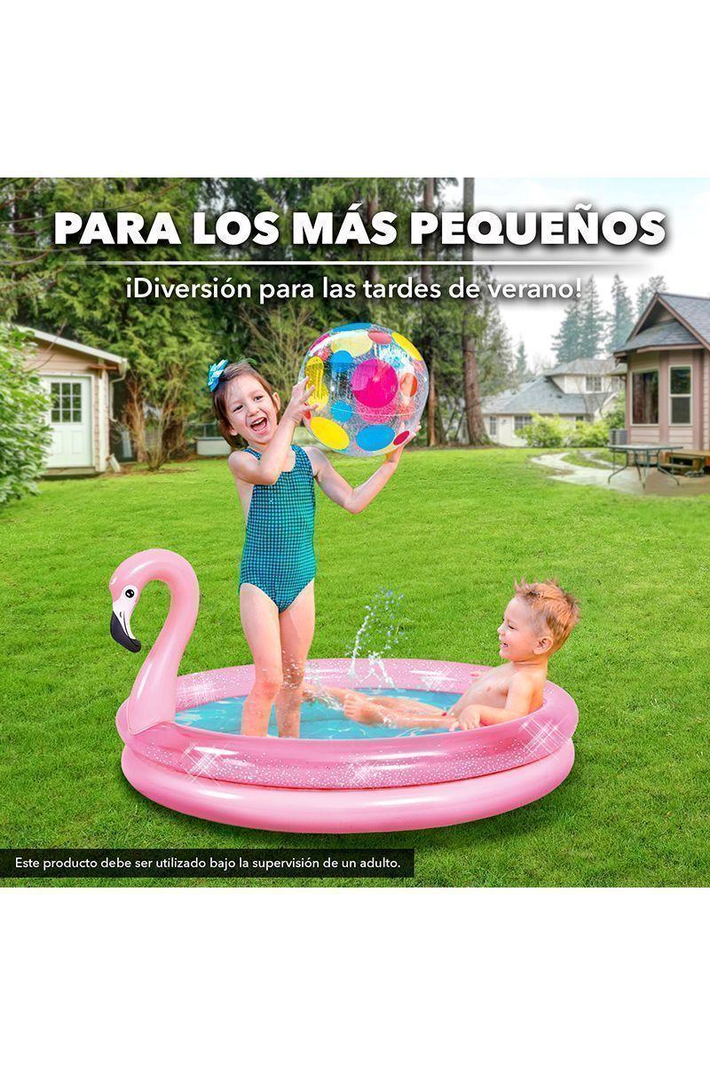 Piscina Inflable Flamenco 65Lts 50cmx99cm Rosado-4