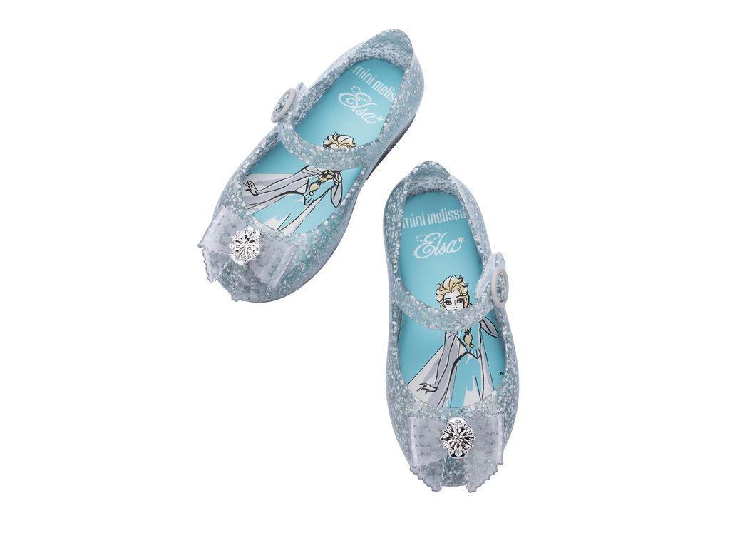 Ballerina Sweet Love + Disney Princess Azul Glitter Mini Melissa-4