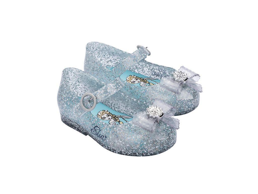 Ballerina Sweet Love + Disney Princess Azul Glitter Mini Melissa-2
