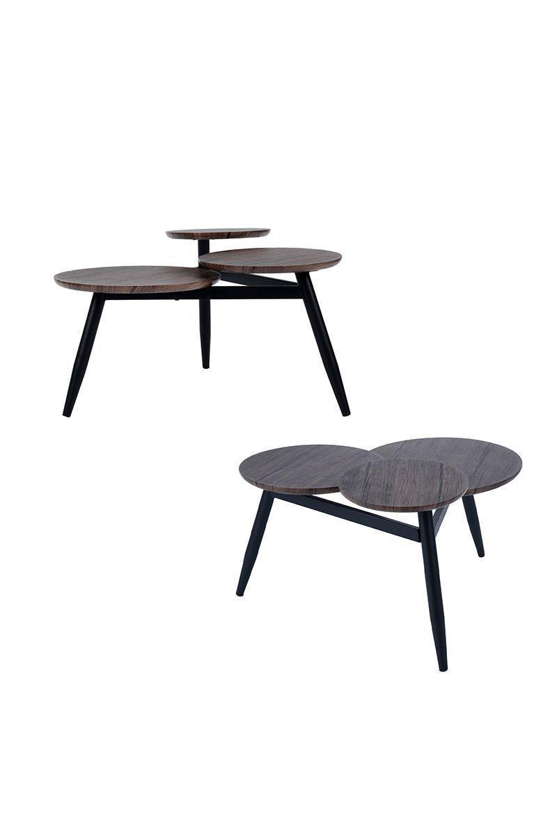 Mesa de Centro Circular Café-3