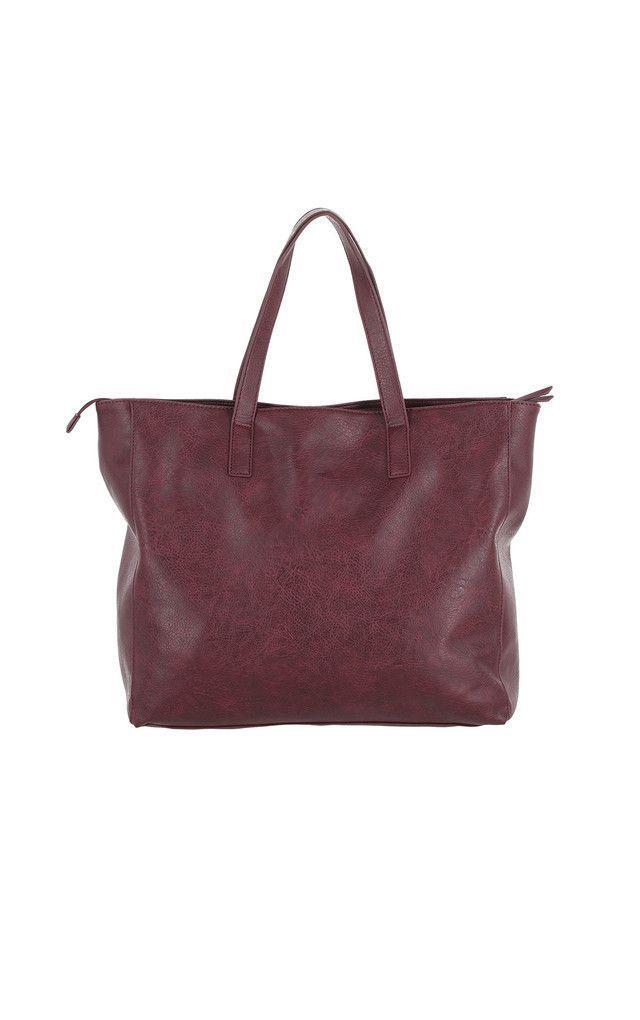 Cartera Hombro Stud Burdeo Humana-1