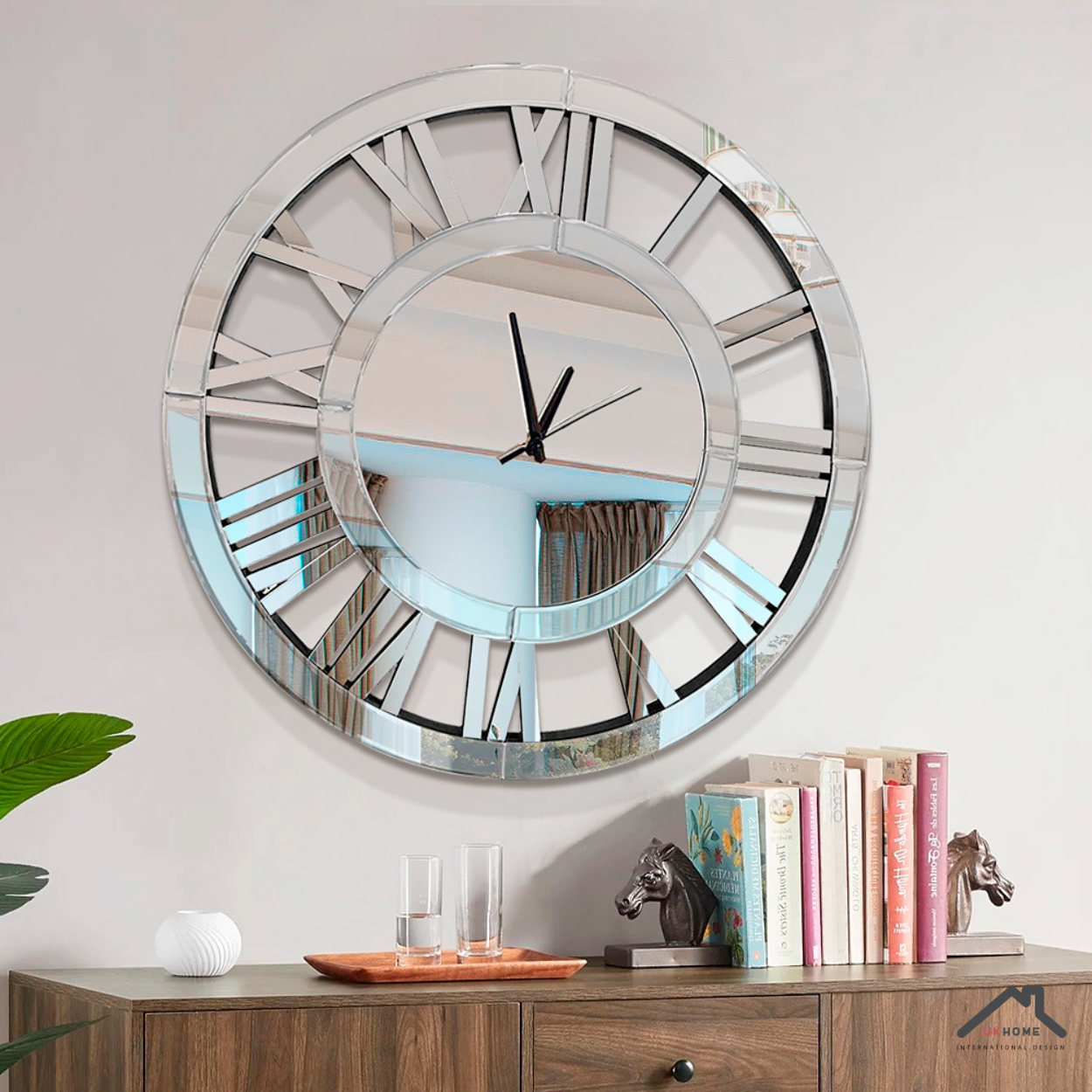 ESPEJO RELOJ NUMEROS ROMANOS | UKHOME-2