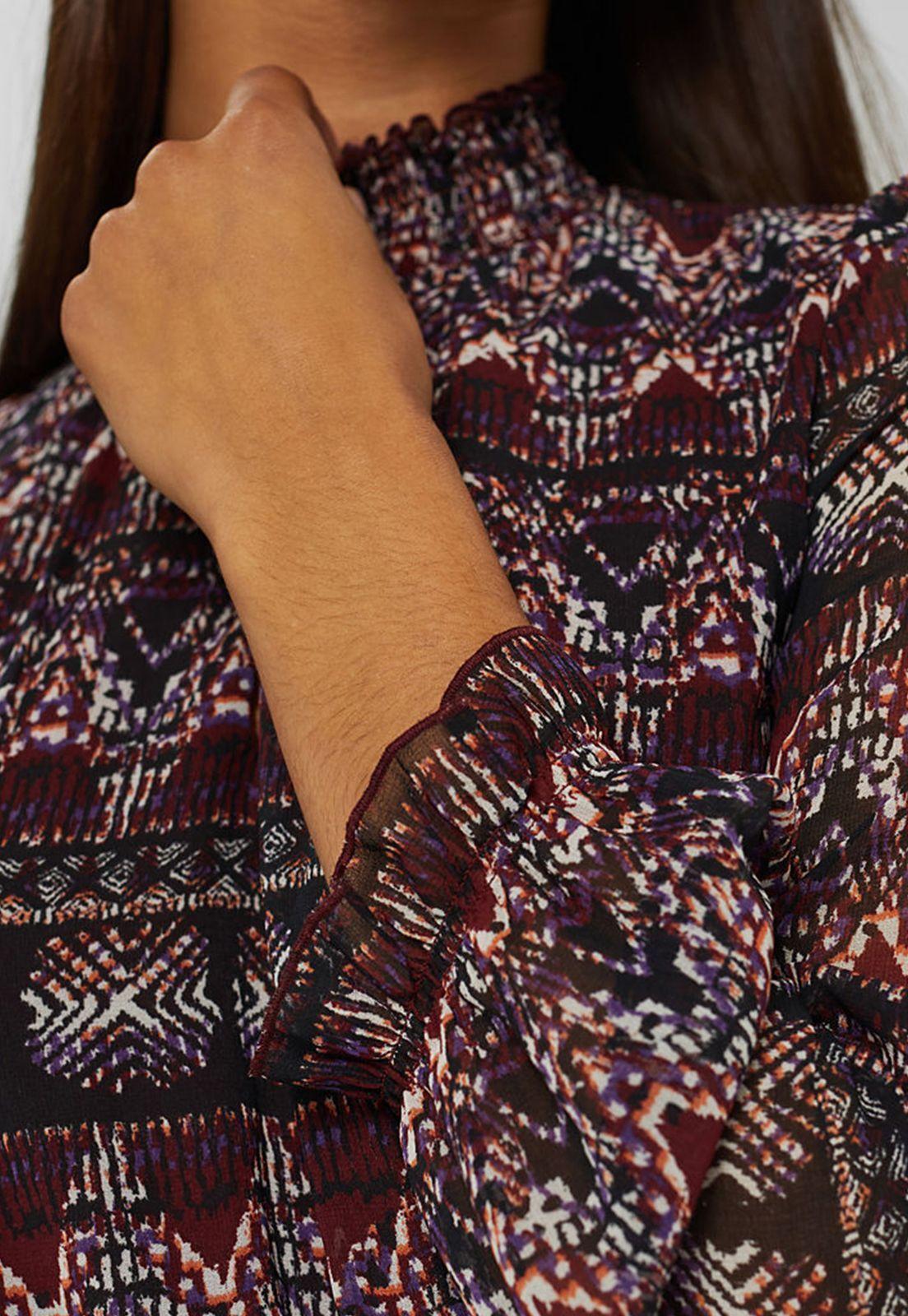 Vestido Estampado Étnico Esprit-2