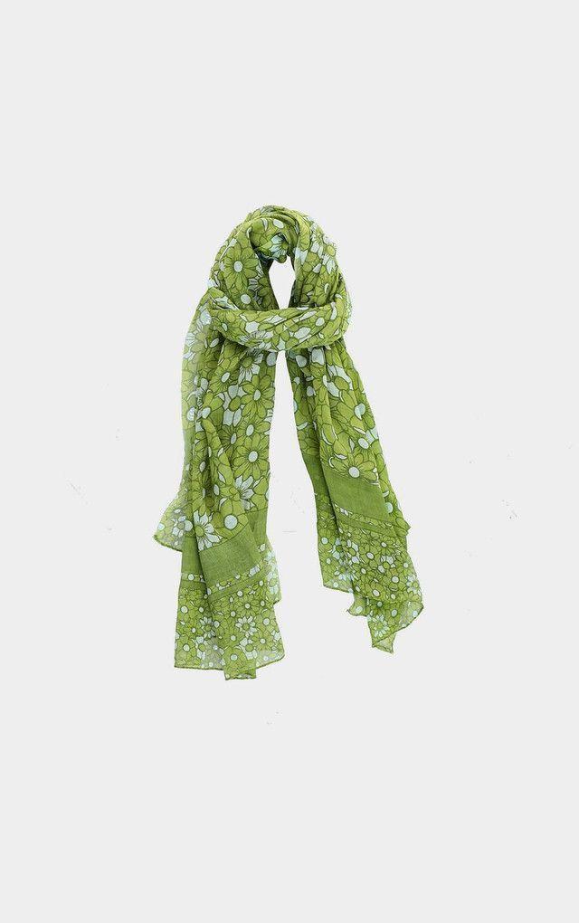 Pañuelo Estampado Hippie verde i-D-0