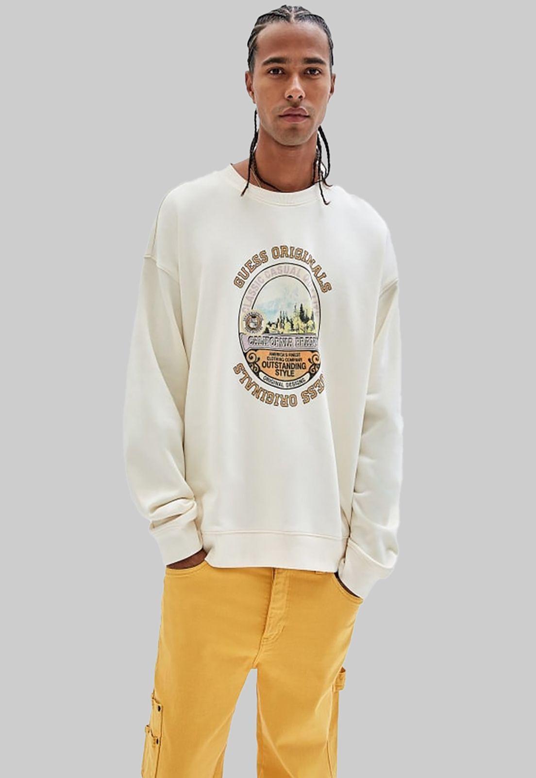 Poleron Guess Go Classic Crewneck G053 BLANCO-0