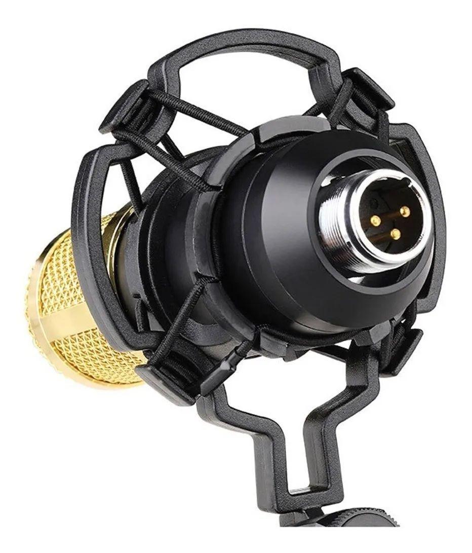 Kit Micrófono Estudio Condensador Profesional Soporte Brazo-3