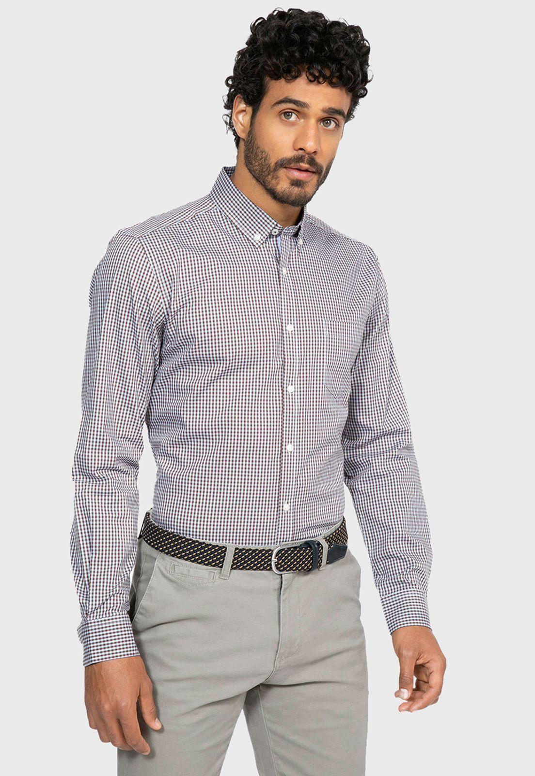 Camisa Casual Oxford Cuadritos-0