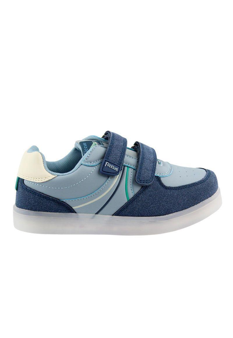Zapatilla led powerlight velcros a correr niño 960-0