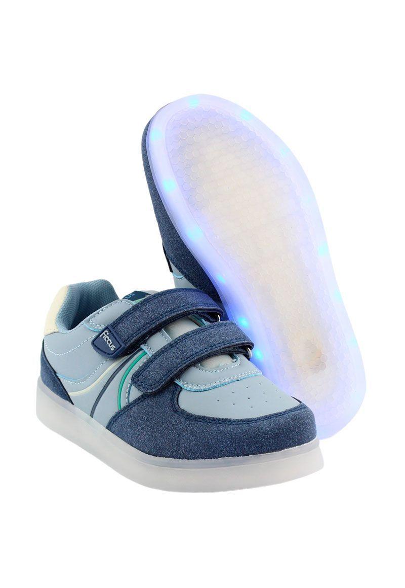 Zapatilla led powerlight velcros a correr niño 960-3