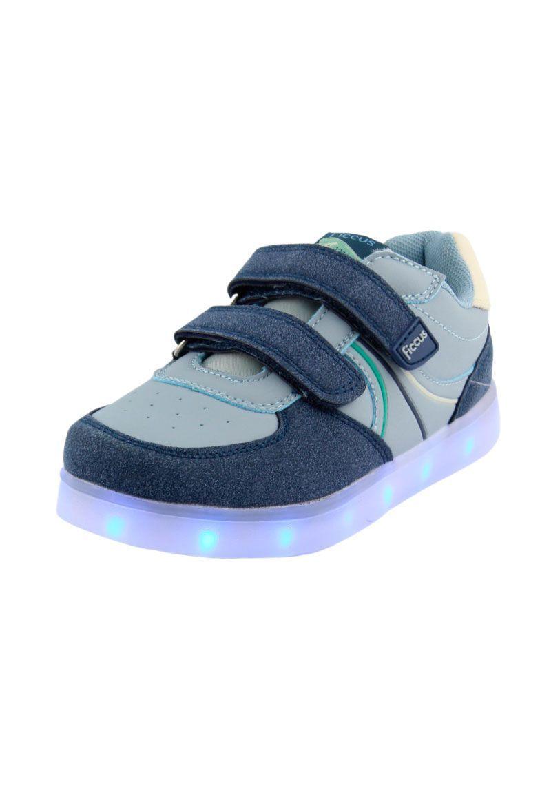 Zapatilla led powerlight velcros a correr niño 960-1