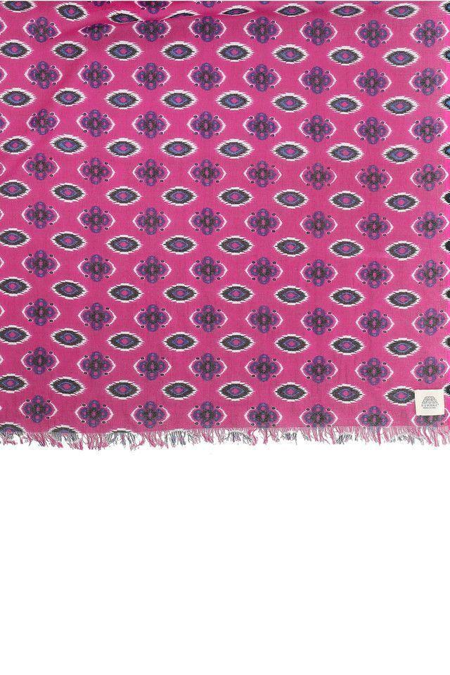 Pañuelo Estampado Marroquí Fucsia Humana-1