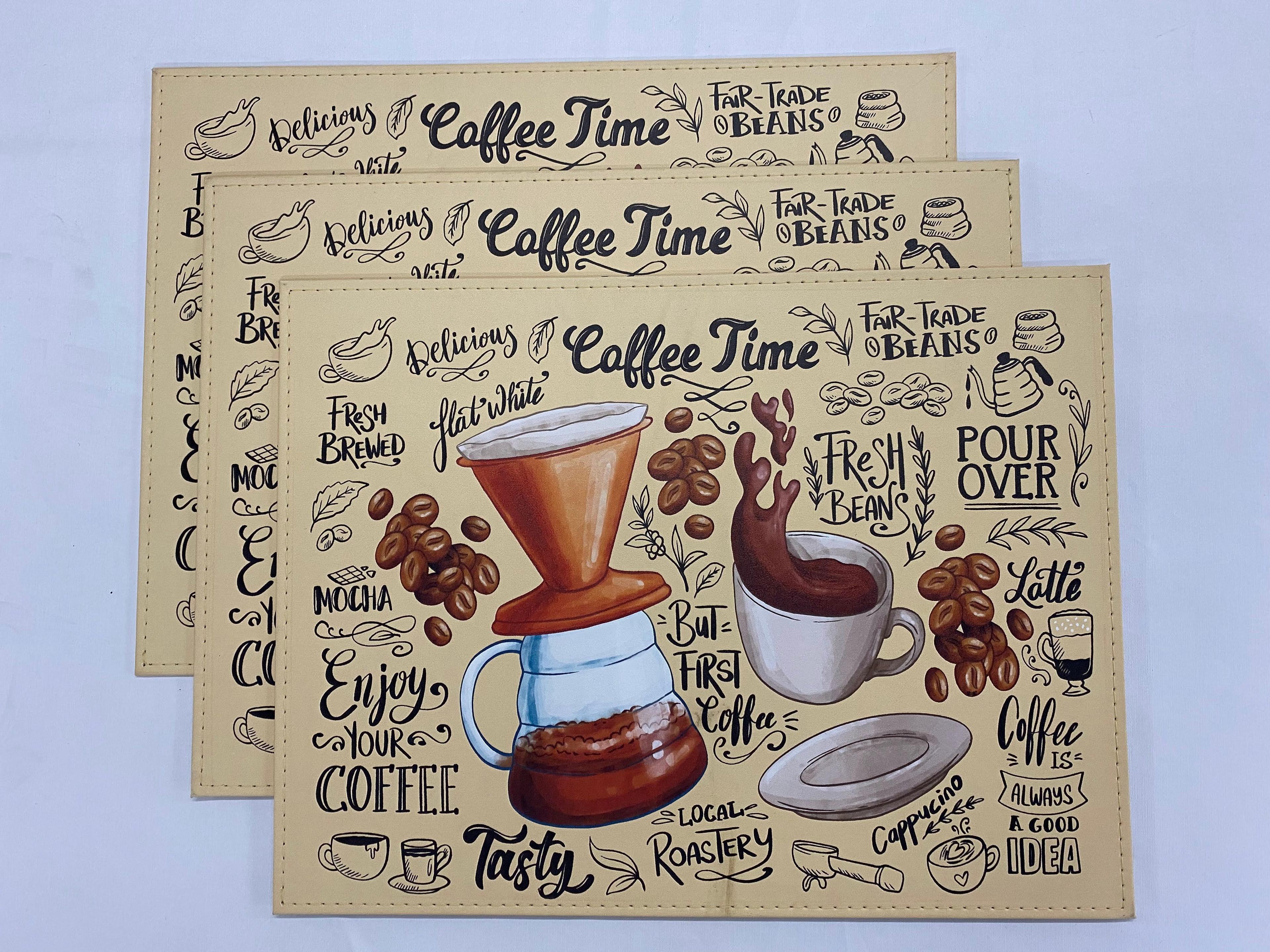 Set de 6 individuales coffe time-3