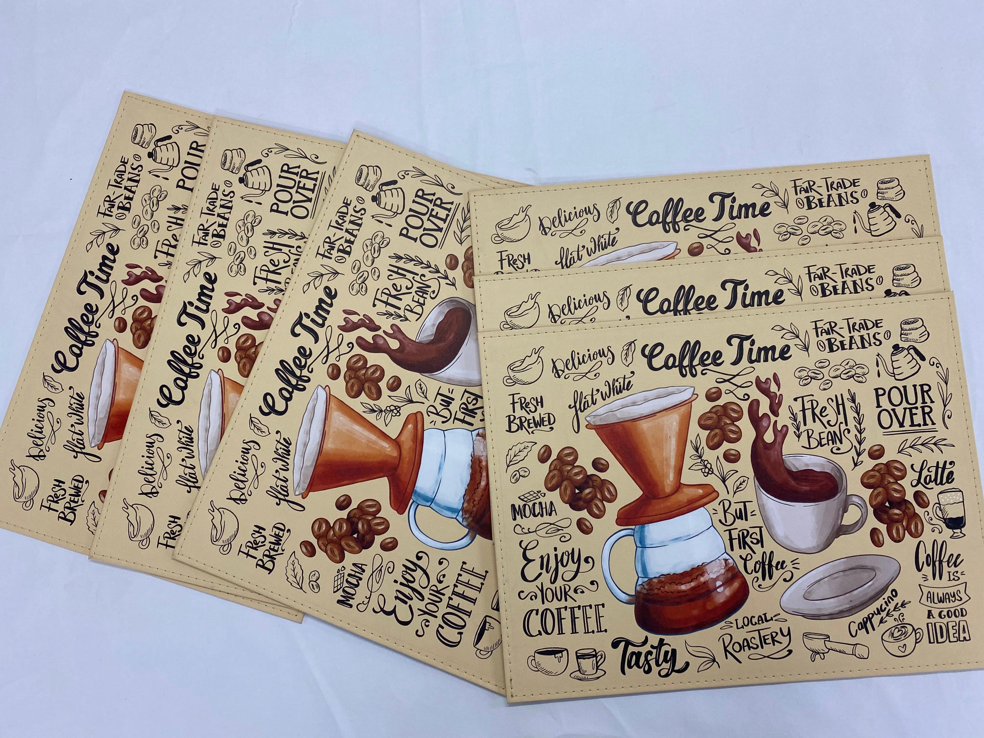 Set de 6 individuales coffe time-2
