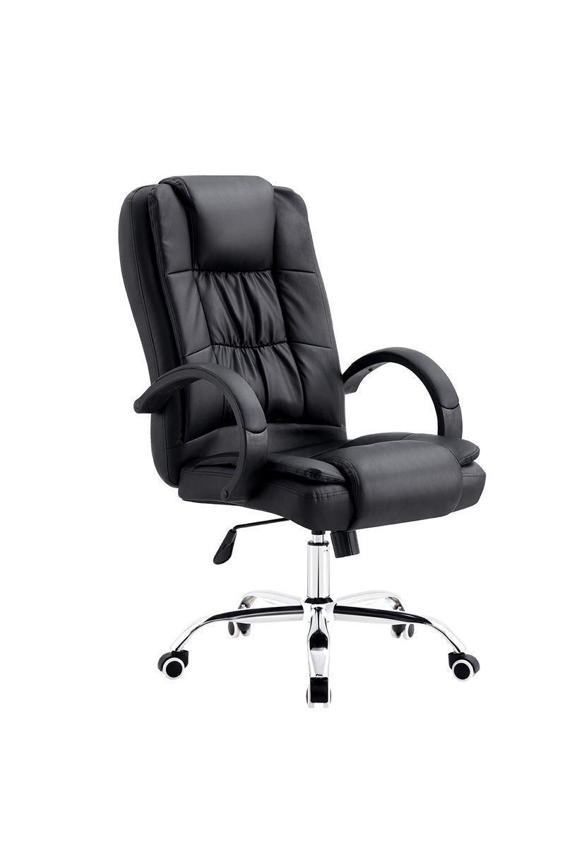 Silla de Oficina Ejecutiva Respaldo Acolchado Negro-0