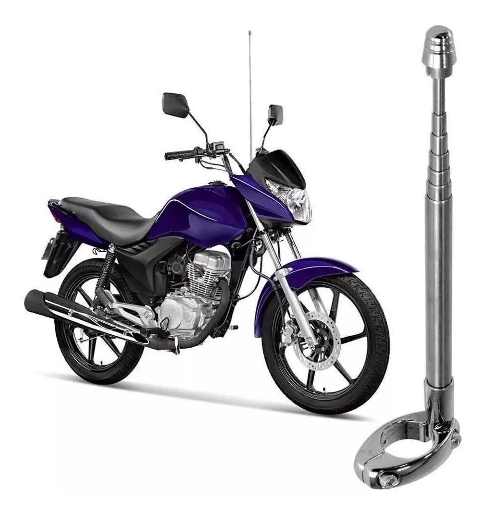 Antena De Seguridad Corta Hilo Curado Para Motos-0