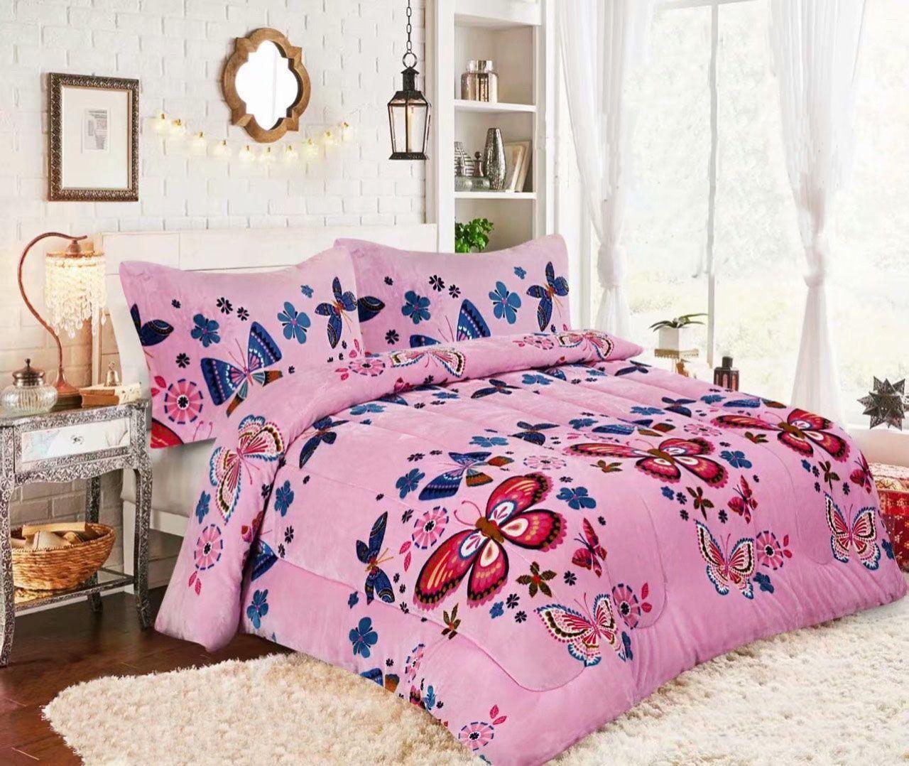 Cobertor Chiporro Cubrecamas 2 Plazas Mariposa-0