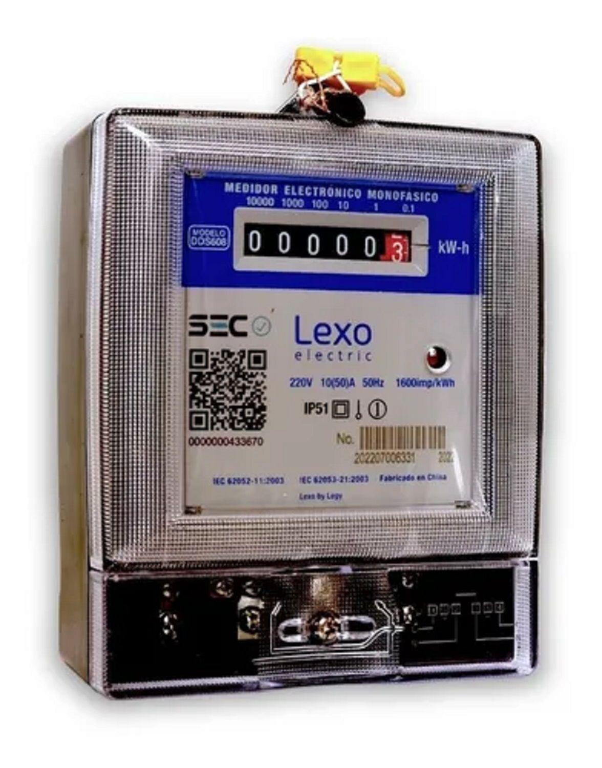 Medidor Electronico Monofasico Lexo Certificado 10(50)a-0