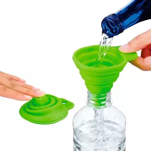 Embudo Plastico Embudo De Silicona Plegable Embudo Multiuso-3