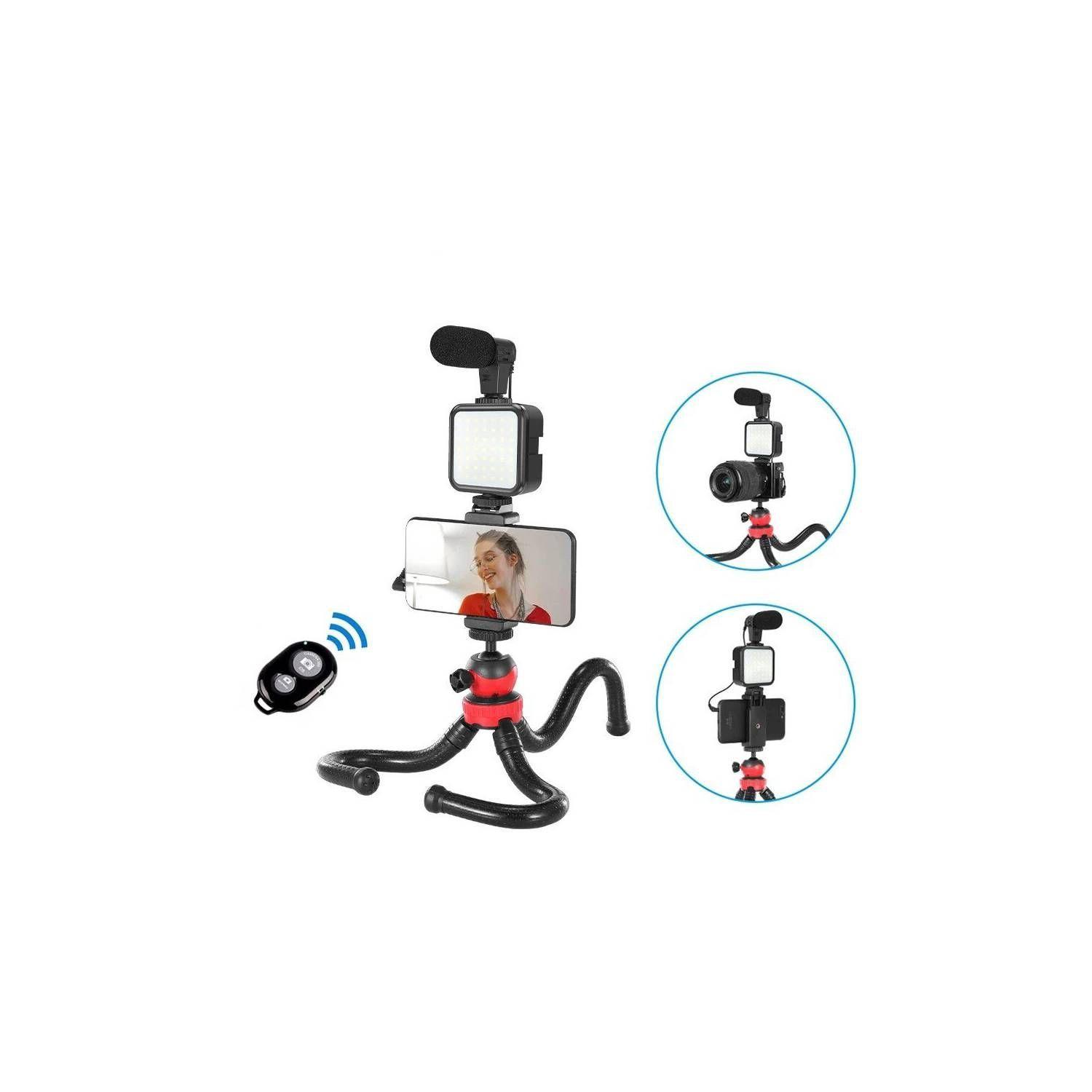 Kit Vlogging Trípode Micrófono 5 En 1-4
