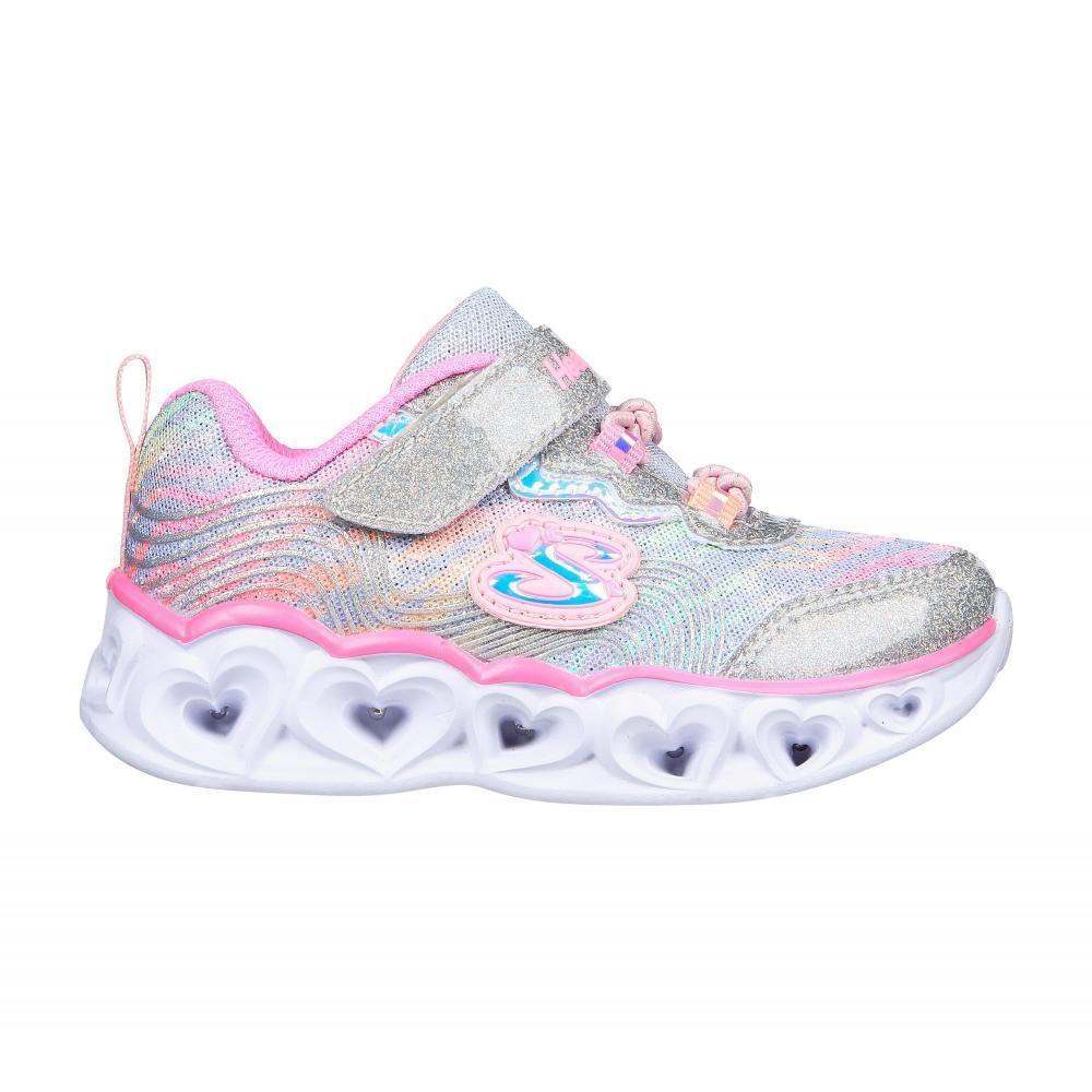 Zapatilla Niña Heart Lights Multicolor Skechers-4